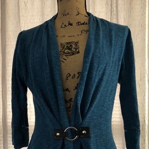Small Blue Soft Surrounds Shrug Blouse